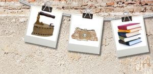Bilder an einer Wand