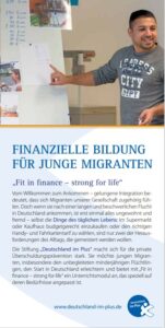 Flyer: Finanzielle Bildung für junge Migranten